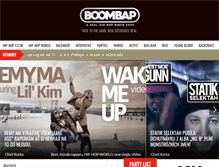 Tablet Screenshot of boombap.cz